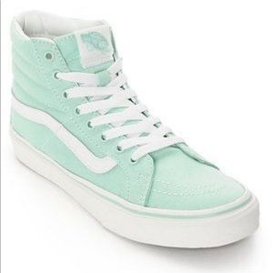 Vans seafoam green high tops